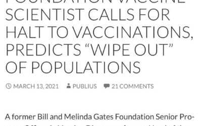Top vaccine scientists warns the world: HALT all covid-19 vaccinations immediately, or “uncontrollable monster” will be unleashed
