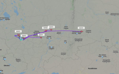 BREAKING NEWS: Numerous Russian Air Force Planes Shuttling People OUT of Moscow to . . . Ural Mountains!