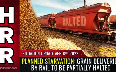 Natural News – PLANNED STARVATION – Grain deliveries by rail to be partially HALTED, Devastating Dairy Herds and Meat Operations Nationwide