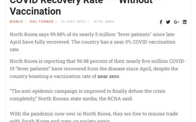 North Korea Reports 99.98 Percent COVID Recovery Rate ***Without*** Vaccination – Hal Turner