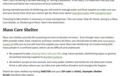 Emergency Assistance And Instructions For When The SHTF