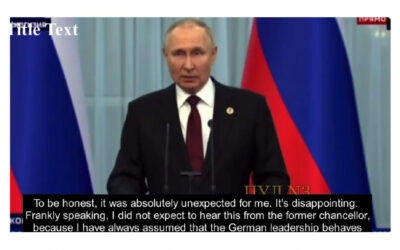 Putin on Germany/Ukraine: They Lied To Us