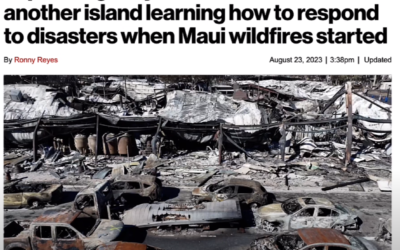 THE MAUI CALLING CARD! WELL OF COURSE THIS EVENT HAPPENED ON THE SAME DAY AS THE “FIRES!”