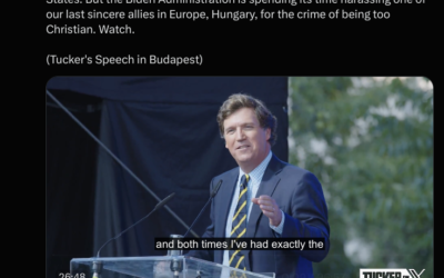 Tucker Carlson in Hungry Speaking Truth
