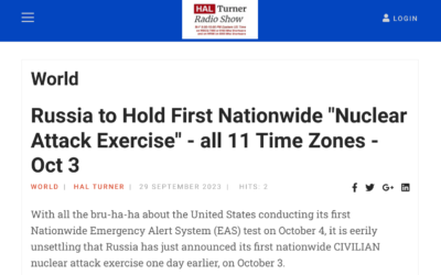 Russia to Hold First Nationwide “Nuclear Attack Exercise” – all 11 Time Zones – Oct 3
