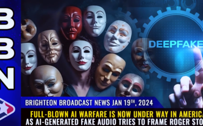 Brighteon Broadcast News, Jan 19, 2024 – Full-blown AI warfare is now under way in America as AI-generated fake audio tries to frame Roger Stone & FEDs Plant Pipe Bombs
