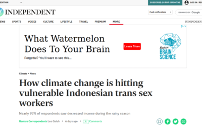 Can’t Make This Up! – The Independent – How climate change is hitting vulnerable Indonesian trans sex workers