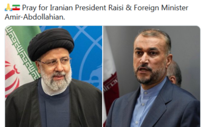 ***** FLASH UPDATE 12:23 PM EDT ***** — Iran President and Foreign Minister in Helicopter Crash!