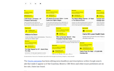 Harris campaign’s Google ads rewrite news headlines To Fool the Masses – GASLIGHT QUEEN – Don’t Fall For It!