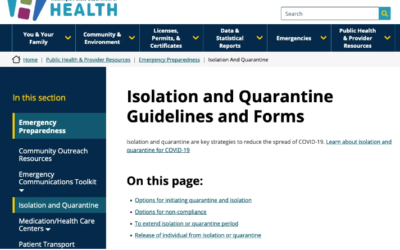 Court-ordered quarantine: involuntary arrest and detention by local health and law enforcement officers.