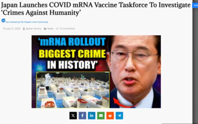 Japan Warns COVID Vaccines & Declares State of Emergency After ‘Nanobots’ Found in 96 Million Citizens,  Causing Global Population Collapse