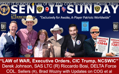 Live: Derek Johnson, LTC Bosi (r), COL. Chuck Sellers(r) Send It Sunday – Law Of War EOs COG Roundtable