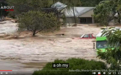 Houses Floating Downstream – Mass evacuations in North Carolina! Homes and trucks swept away by flash floods in Asheville