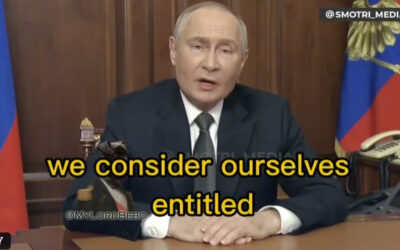 ********** FLASH ********** Putin TV Address: “Entitled to Strike” Nations Giving Weapons to Ukraine