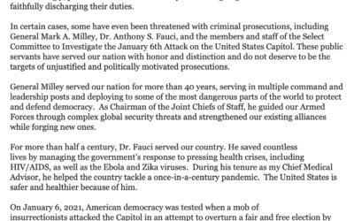 FLASH! BIDEN PARDONS MILLEY, FAUCI, J-6 COMMITTEE AND U.S. CAPITAL POLICE