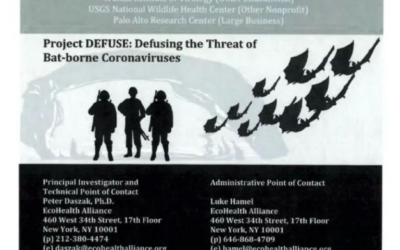 Drones Spray ‘Self-Spreading’ COVID-19 Vaccine for ‘Large-Area Inoculation of Humans’ in ‘DEFUSE’ EcoHealth/DARPA Project