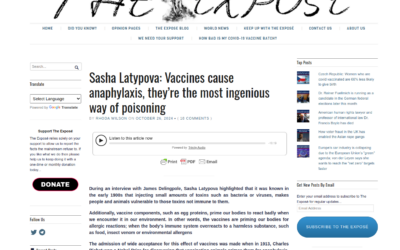 URGENT – Sasha Latypova: Vaccines cause anaphylaxis, they’re the most ingenious way of poisoning