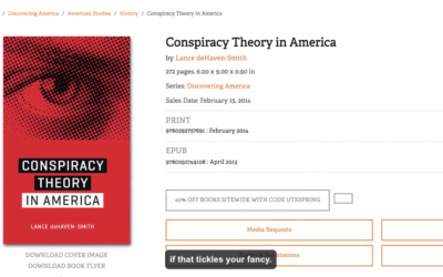 I Read “Conspiracy Theory in America” (And You Can, Too!)