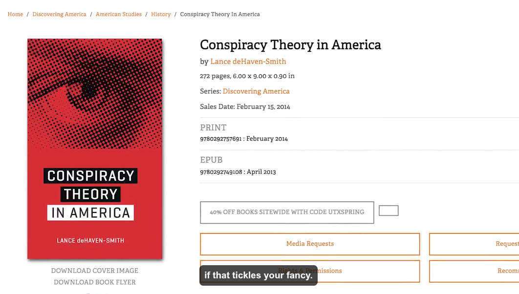 I Read “Conspiracy Theory in America” (And You Can, Too!)