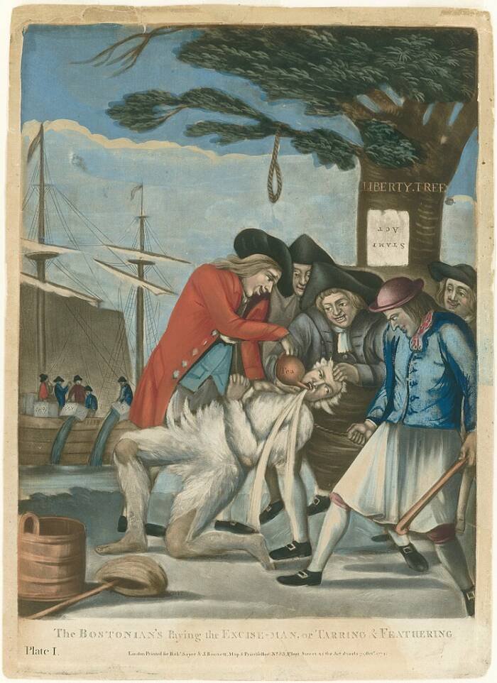 Tarring and Feathering is closely associated with the vigilante justice of the American Revolution, it actually originated in the 12th century and was practiced throughout history.