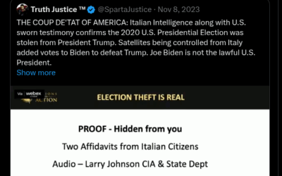 The 2020 US Election Was Stolen From DJT, We Had A Coup Happen! Really.