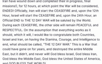 Iran Reportedly Agrees To Trump-Backed, Qatari-Mediated Ceasefire With Israel, However, Iran Knows Nothing About It, No Conformation!