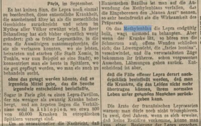 Methyl blue for leprosy – Disappeared in the official history of leprosy research