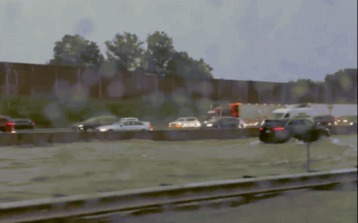 RARE: New Jersey Turnpike . . . FLOODED!