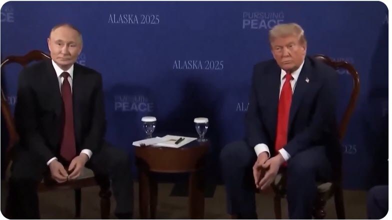 Russian President Putin Arrives in Alaska; Greeted by President Trump off the plane