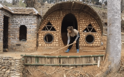 I Spent 385 Days Building Stone Houses Secret Shelters, Cooking, Survival Bushcraft