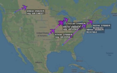 UPDATED 10:44 PM EDT — Sudden LARGE Sortie of Air-Refueling Tankers from USA Toward Europe