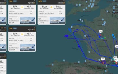 FRANCE SIMULATES NUCLEAR ATTACK AIR STRIKES — U.S. B-2 STEALTH BOMBERS CROSSING ATLANTIC