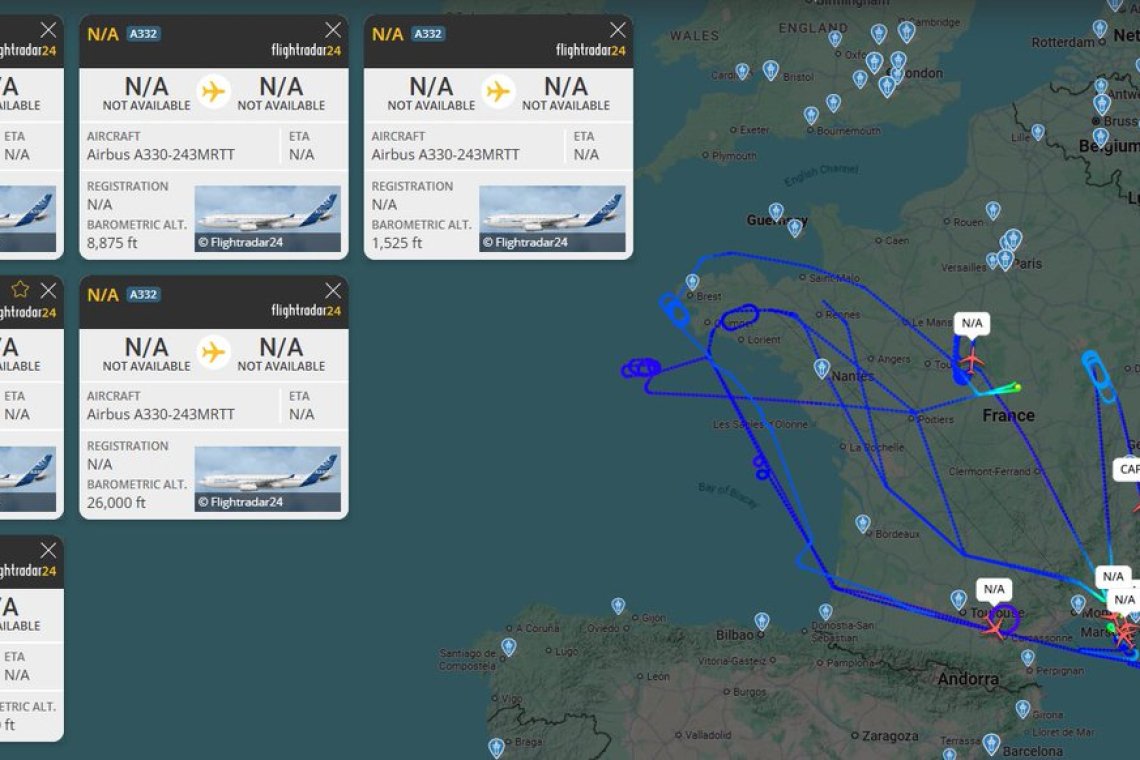 FRANCE SIMULATES NUCLEAR ATTACK AIR STRIKES — U.S. B-2 STEALTH BOMBERS CROSSING ATLANTIC