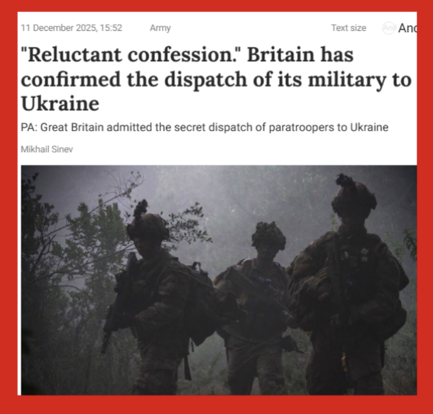 Britian CONFIRMS Presence of British Troops Inside Ukraine