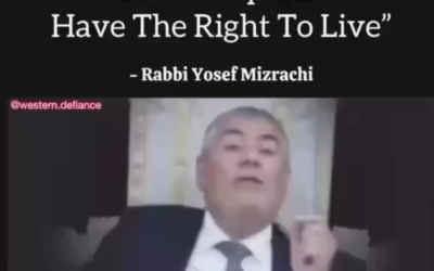 Rabbi Yosef Mizrachi Claims That “6 Billion People Don’t Have A Right To Live & Deserve The Death Penalty