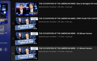 THE OCCUPATION OF THE AMERICAN MIND