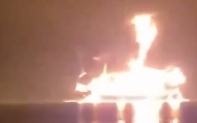 Two Oil Tanker Ships Attacked and Burning in Persian Gulf