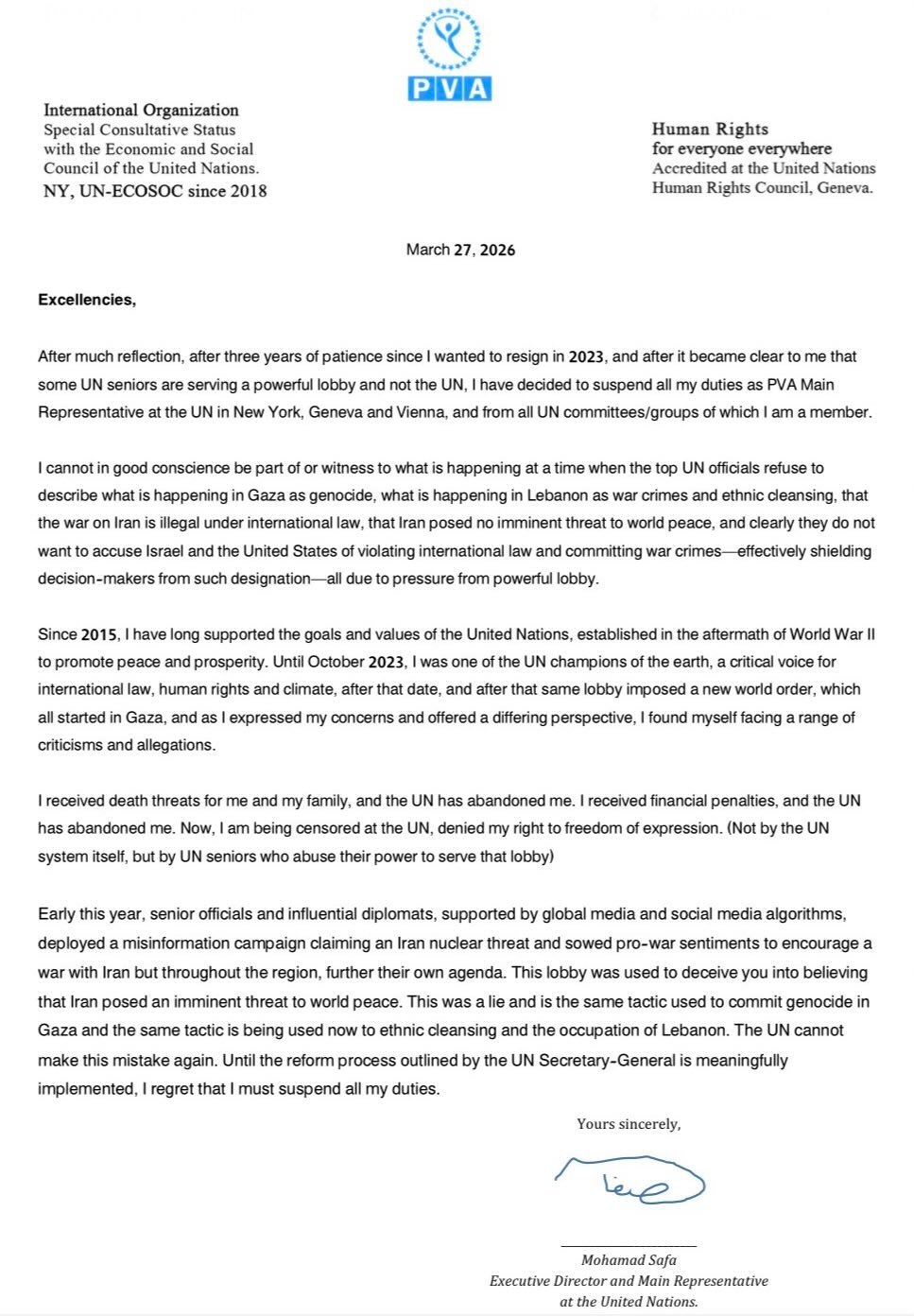 Special Consultant to United Nations RESIGNS – 48 Hours Later, LEAKS NUCLEAR ATTACK PLANNING FOR IRAN