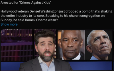 Denzel Washington: ‘Adrenochrome Dealer’ Barack Obama Must Be Arrested for ‘Crimes Against Kids’